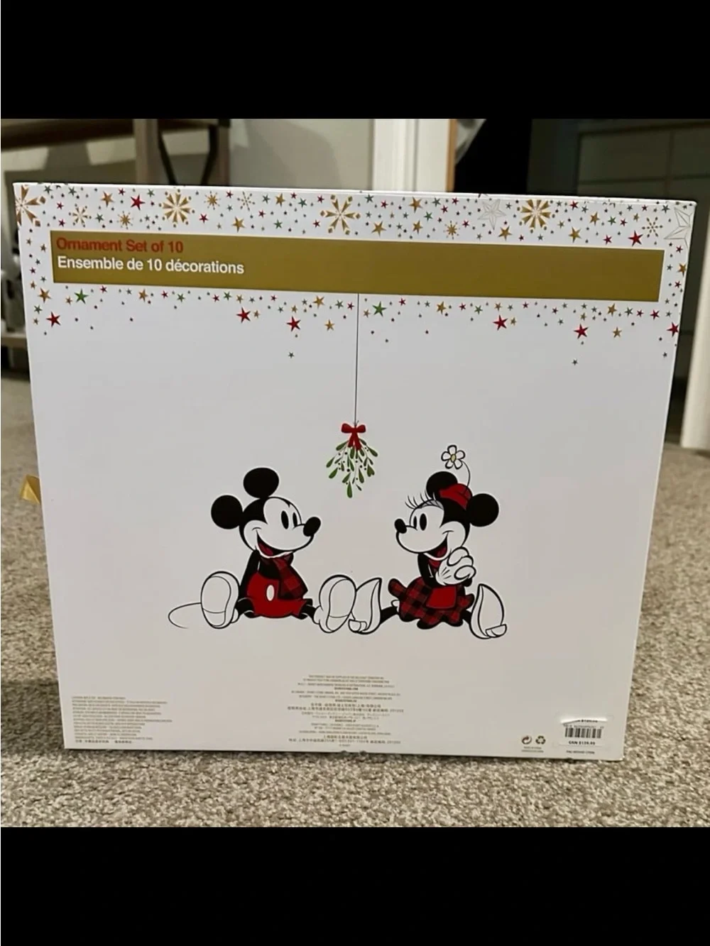 2017 Disney Princess Holiday Set of 10 Ornaments